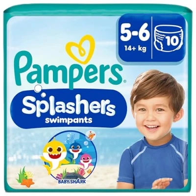 Abbildung von Pampers Splashers Einweg Windeln, Grxf6xdfe 5 6, 10 Stxfcck
