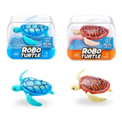Abbildung von Robo Turtle Roboter Schwimmschildkröte (2er Pack, Orange &amp; Blau)