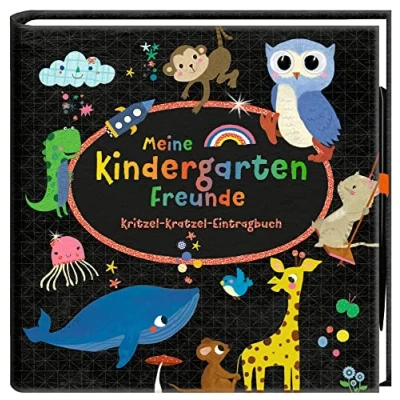 Abbildung von Freundebuch Meine Kindergartenfreunde: Kritzel Kratzel Eintragbuch (Alben &amp; Geschenke für Kinder)