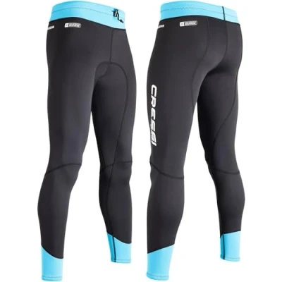 Abbildung von CRESSI Women&#039;s Guardian Neoprene Pants 2mm Doppelt Gefütterte Neoprenhose, Schwarz/Aquamarin, S/2