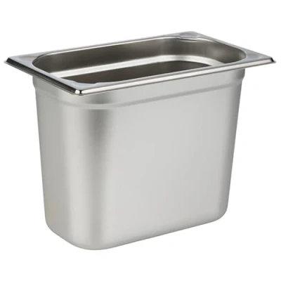 Abbildung von APS 81408 GN 1/4 Behälter, Edelstahl, 26,5 x 16,2 cm, Tiefe 200 mm, 5,5 Liter