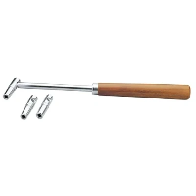 Abbildung von K&amp;M 167 Stimmhammer Garnitur mit Holzgriff Einsatz Sternloch oder Quadrat von 0,58 0,62 cm vielseitig verwendbar