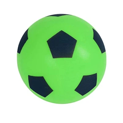 Abbildung von HTI Fun Sport Softball Fußball Indoor/Outdoor aus Schaumstoff Schaumstoffball für Stundenlangen Spaß Erwachsene, Jungen und Mädchen Jeden Alters (Grün)