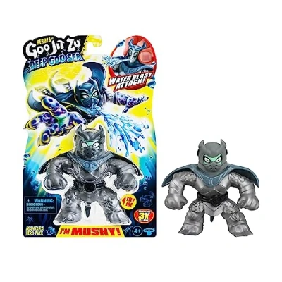 Abbildung von Heroes of GOO Jit Zu Deep Sea Helden Packung mit Mantara. Super Stretchy und Dehnbare Actionfigur besonderer Schleimfüllung Wasserspritz Feature