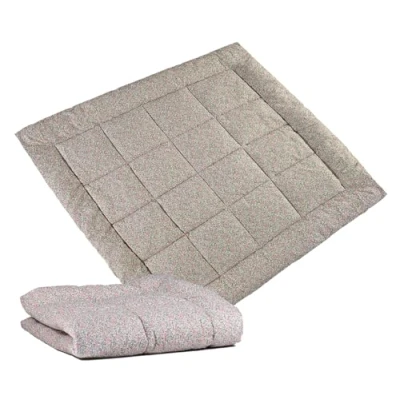 Abbildung von molis&amp;co Krabbeldecke für Baby 120x120 cm 100% Baumwolle (OEKO TEX) Spielmatte Multifunktional, Dick &amp; weich gepolstert Ideal als Babydecke Spieldecke Peony