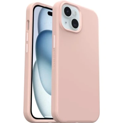 Abbildung von OtterBox Symmetry für MagSafe Hülle iPhone 15 / 14 13, stoßfest, sturzsicher, schützende dünne Hülle, 3X getestet nach Militärstandard, Rose