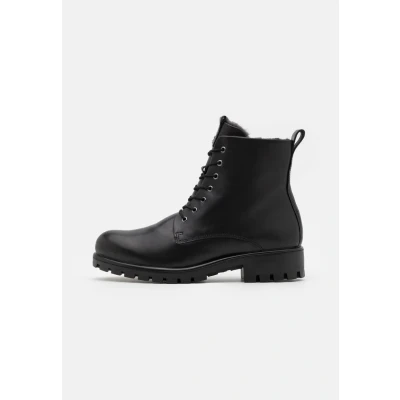 Abbildung von ECCO Modtray LACE WARM LEA Schnürstiefelette, Damen, Größe: 41, Black Schuhe