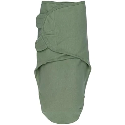 Abbildung von Meyco Baby Uni Pucksack, Erstausstattung Neugeborene (Pucktuch für Babys ab 0 3 Monaten, weicher Schlafkomfort, 100% Baumwolle, atmungsaktiv, Einschlafhilfe), Waldgrün