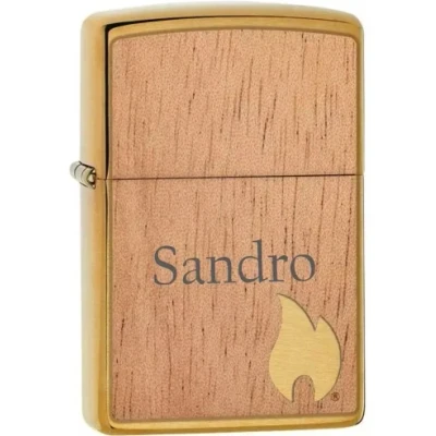 Abbildung von Zippo Woodchuck Brush Chrome avec gravure Feuerzeuge