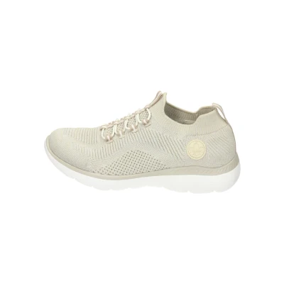 Abbildung von Rieker Damen Low Top Sneaker M5074, Frauen Halbschuhe,Turnschuhe,Laufschuhe,straßenschuhe,Strassenschuhe,Sportschuhe,beige (64),40 EU / 6.5 UK