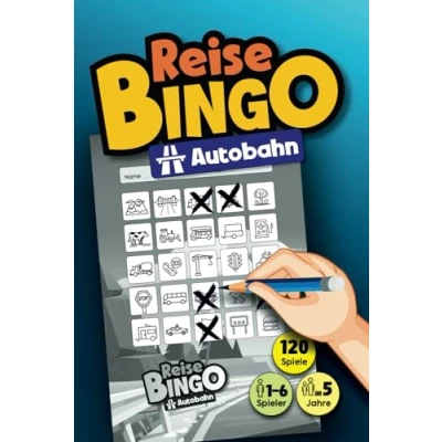 Abbildung von REISE BINGO &quot;Autobahn&quot;: DAS Reisespiel gegen Langeweile bei Autofahrten, Urlauben, Reisen und Ausflügen für Kinder ab 5 Jahre