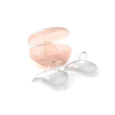 Abbildung von nip® first moments Stillhütchen, Größe M, 20 mm, 2 Stück, für ein natürliches Trinkgefühl, mit Aufbewahrungsbox