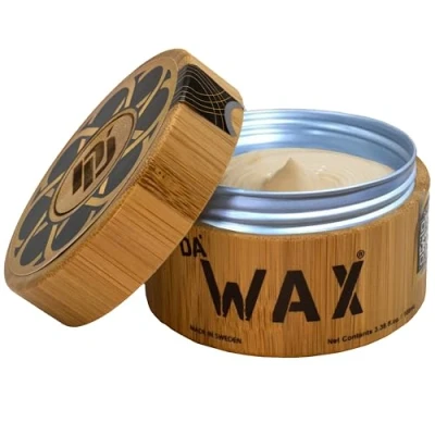 Abbildung von Da Dude Wax Haarwachs Matt für Männer Starkes, Mattes Haar Herren in Bambusbehälter Das Perfekte Geschenk 100ml