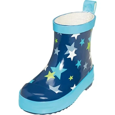 Abbildung von Playshoes Jungen Unisex Kinder Gummistiefel Halbschaft Regenstiefel, Sterne, 20 EU