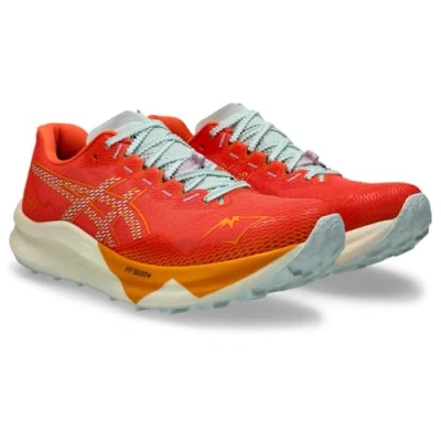 Abbildung von Asics FUJI Speed 3 Laufschuh Trail, Herren, Größe: 41.5, Nova orange/pure aqua Schuhe
