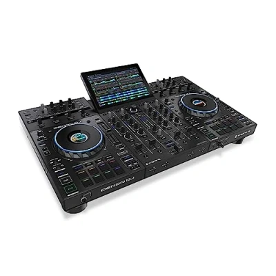 Abbildung von Denon DJ PRIME 4+ Standalone Controller mit Stem Trennung auf 4 Decks, WLAN Streaming, Drop Sampler Mixer, 10.1&quot; Touchscreen, Beleuchtungssteuerung