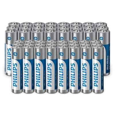 Abbildung von Philips Ultra AA /AAA Alkali Batterien in der Kombipackung Vielseitig für Verschiedene Geräte, 48 Stück