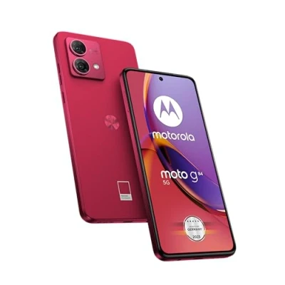 Abbildung von Motorola Moto g84 5G (6,5&quot; FHD+ Display, 50 MP Dual Kamera, 8/256 GB, 5000 mAh, Anroid 13) Viva Magenta inkl. Schutzcover + KFZ Adapter [Exklusiv bei Amazon]