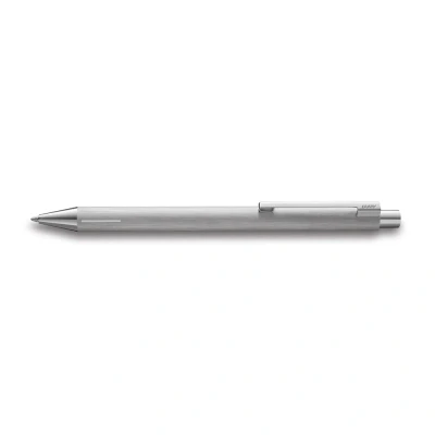 Abbildung von LAMY econ Kugelschreiber 240 Kuli aus gebürstetem Edelstahl in der Farbe Brushed, Mit Metallspitze Großraummi...