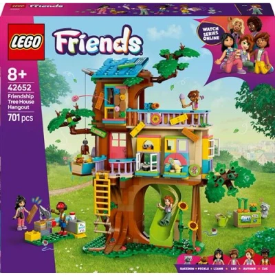 Abbildung von LEGO Friends Baumhaus, BAU und Spielset für Rollenspiele, Spielzeughaus Mädchen ab 8 Jahren, Set mit 4 Minifiguren der Charaktere 2 Tierfiguren, Geschenkidee Kinder 42652