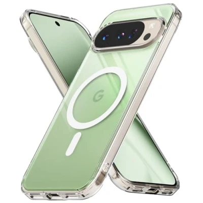 Abbildung von Ringke Fusion Magnetic für Google Pixel 10 Pro XL Hülle, [Kompatibel mit PixelSnap/MagSafe] Weicher Bumper Hart Transparent Back Kratzfest Handyhülle Magnetisch Ladegerät/Zubehör Clear