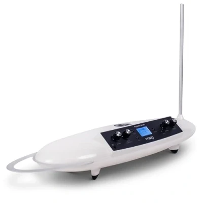 Abbildung von MOOG Theremini Theremin mit Pitchkorrektur, CV Ausgang, Tuner &amp; Lautsprecher, Animoog Synthesizer Sound Engine 32 Presets LCD Anzeige