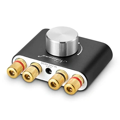 Abbildung von Nobsound Mini Bluetooth 5.0 Digital Power Amplifier HiFi Stereo Verstärker 2.0 Kanal 50Wx2 Endstufe Wireless Audio Receiver mit Netzteil (schwarz)
