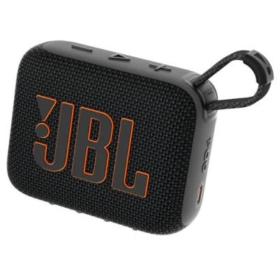 Abbildung von JBL Go 4 in Schwarz Tragbare Bluetooth Lautsprecher Box mit Pro Sound, tiefem Bass und Playtime Boost Funktion Wasserfest staubfest 7 h Laufzeit