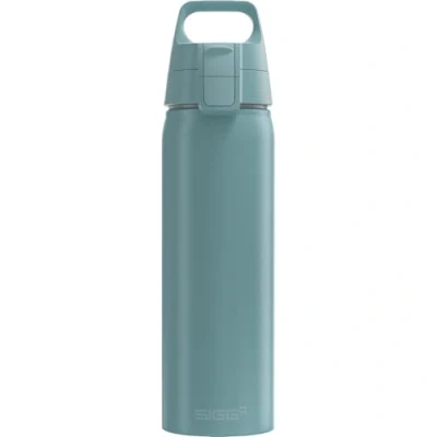 Abbildung von SIGG Alu Trinkflasche WMB Pathfinder Morning Blue ClimatePartner Zertifiziert Für Kohlensäurehaltige Getränke Geeignet Auslaufsicher Federleicht BPA frei Outdoor 0.75 L