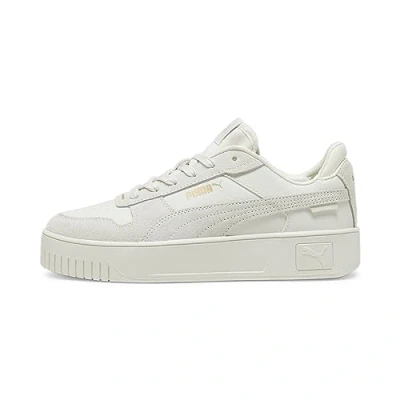 Abbildung von Puma Carina Street Sneaker low, Damen, Größe: 40.5, Vapor gray/gold Leder