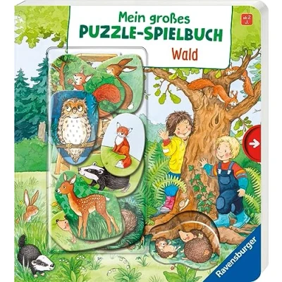 Abbildung von Mein großes Puzzle Spielbuch: Wald