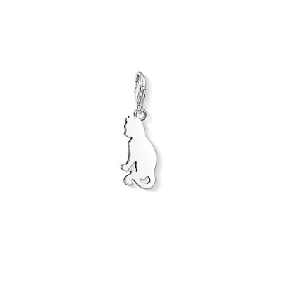 Abbildung von Thomas Sabo Damen Charm Anhänger Katze Club 925 Sterling Silber 1337 001 12
