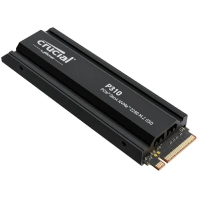 Abbildung von Crucial P310 SSD 1TB PCIe Gen4 NVMe M.2 Interne PS5 Festplatte mit Kühlkörper, bis 7100 MB/s, Gaming für PS5, Laptop und Desktop PC, CT1000P310SSD5 01