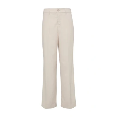 Abbildung von s.Oliver WIDE LEG Stoffhose, Damen, Größe: 34, Beige