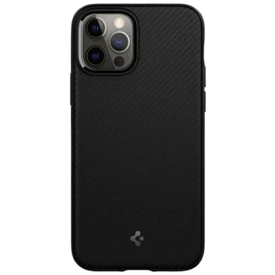 Abbildung von Spigen Mag Armor Kunststoff Back Cover Schwarz Apple iPhone 12/12 Pro