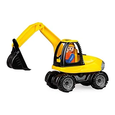 Abbildung von Lena 01621 Truckies Bagger, stabiles Baustellen Fahrzeug ca. 25 cm, Bunt