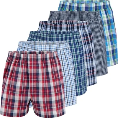 Abbildung von City Life Herren Boxershorts Shorts Boxer Webboxer (6er Pack) Sparpack S 4XL, Farbe:Mehrfarbig (Classic Multicolour 1), Grösse:L