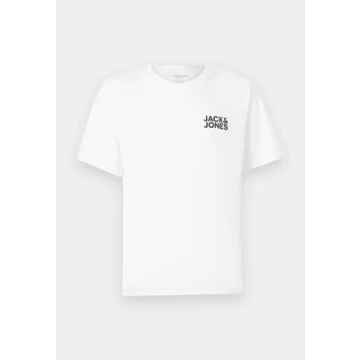 Abbildung von Jack &amp; Jones Jjecorp LOGO SS O NECK NOOS Tshirt print, Herren, Größe: Medium, White