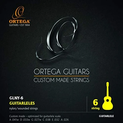 Abbildung von ORTEGA Guitarlele Saiten 420 440mm Mensur 6 Stück (GLNY 6)