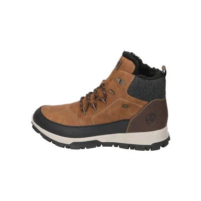 Abbildung von Rieker Snowboot/Winterstiefel, Herren, Größe: 45, Schwarz mandel/granit moro Schuhe