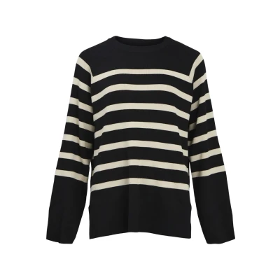 Abbildung von Object Objester Strickpullover, Damen, Größe: Small, Black