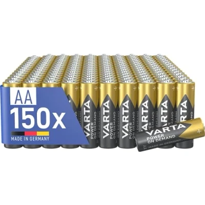 Abbildung von VARTA Batterien AA, 150 Stück, Power on Demand, Alkaline, 1,5V, Vorratspack, smart, flexibel, leistungsstark, ideal für Computerzubehör, Smart Home Geräte, Made in Germany