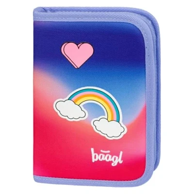 Abbildung von Baagl Federmäppchen für Mädchen Schüleretui, Federtasche, Federmappe Schreibwaren Etui, Federpenal, Schulmäppchen (Hippie)