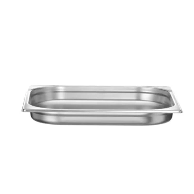 Abbildung von HENDI Gastronormbehälter, Temperaturbeständig von 40 bis 300C, Heissluftöfen Kühl und Tiefkühlschränken Chafing Dishes Bain Marie, 3L, GN 2/3, 354x325x(H)40mm, Edelstahl