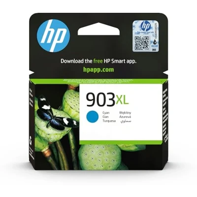 Abbildung von HP 903XL Cyan, T6M03AE, Originalpatrone 750 Seiten, hohe Kapazität, druckerkompatibel OfficeJet 6950, Pro 6960 und 6970, Blau