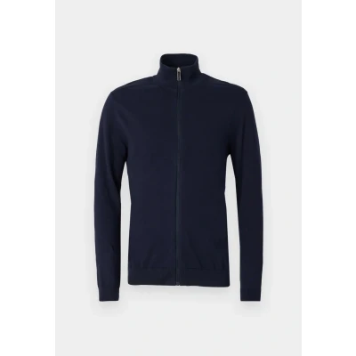 Abbildung von Selected Homme BERG FULL ZIP B NOOS Strickjacke, Herren, Größe: Small, Navy blazer