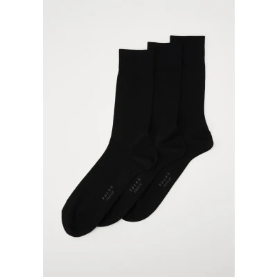 Abbildung von Falke Family 3PACK Everyday Casual Socken, Herren, Größe: 39 42, Black