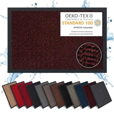 Abbildung von Carpet Diem Fußmatte 40x60 cm in Anthrazit Schmutzfangmatte innen für sauberen Eingangsbereich rutschfest &amp; pflegeleicht Verschiedene Größen tolle Farben