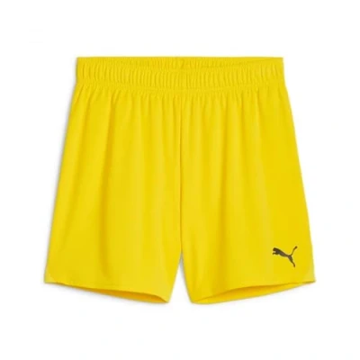 Abbildung von PUMA teamGOAL Shorts WMNS, Unisex Erwachsene Gestrickte Shorts, Faster Yellow Black, 705754