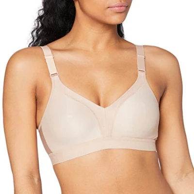 Abbildung von triaction by Triumph Wellness Sportbh mit starker Stützkraft, Damen, Größe: 70E, Neutral beige